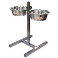 Подставка для мисок Zoonik 08865-2 (металлик, с мисками)