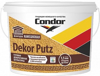 

Декоративная штукатурка Condor Dekor Putz камешковая фракция 1.5 мм (14 л)