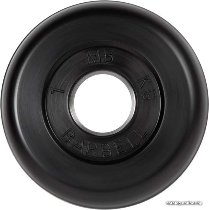 Диск MB Barbell Стандарт 31 мм (1x1 кг, черный)