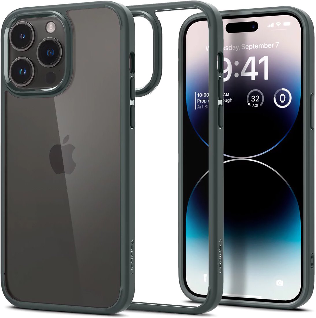 

Чехол для телефона Spigen Ultra Hybrid iPhone 14 Pro Max ACS04821 (зеленый)