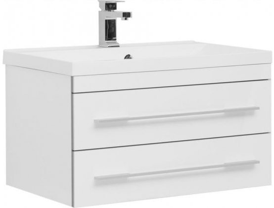 

Aquanet Тумба Верона New 75 00212868 с умывальником Нота 75 (белый)