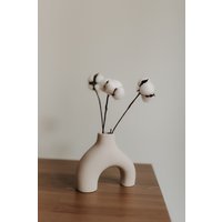 Ваза К.РАМА Мю (бежевый)