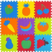 Коврик-пазл Юнландия Фрукты-овощи 664665