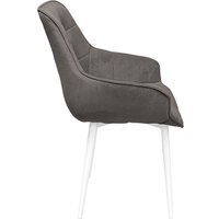 Стул Трия Шато конус Т2 (белый муар/велюр серо-коричневый)