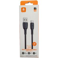 Кабель Vipfan X05 USB Type-A - USB Type-C (1 м, черный)