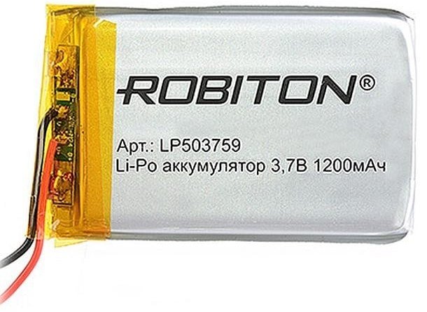 

Аккумулятор Robiton LP503759 1200mAh 1 шт