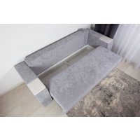 Диван DiArt Бруклин НПБ (велюр Sensey silver/прав/крафт) в Бресте