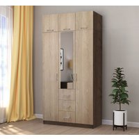 Антресоль Артём-Мебель СН 124.11 (дуб экспрессив бронзовый/дуб экспрессив песочный)