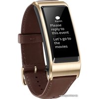 Браслет-гарнитура Huawei TalkBand B5 (золотистый/коричневый)