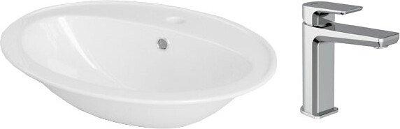 Умывальник Cersanit Calla 54 S-UM-Cl/1-w + 63063