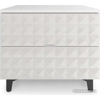 Консольный стол Shtabe Simple 7003 эко (травертин/белый/черный)