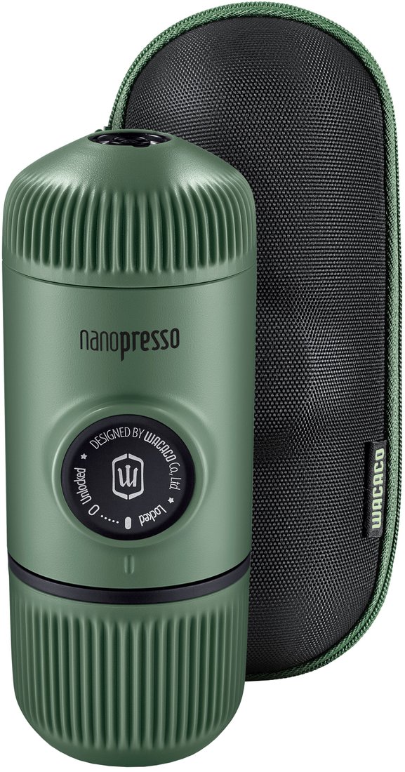 

Ручная кофеварка WACACO Nanopresso Moss Green + Case