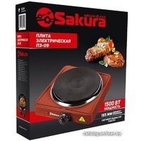 Настольная плита Sakura ПЭ-09 (коричневый глянцевый)