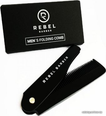 Расческа/гребень для бороды и усов Rebel Barber Folding Beard Comb