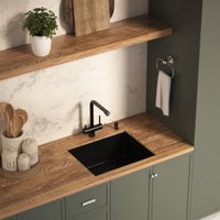 Кухонная мойка Basic Pvd Nano Decor 55x45 (черный)