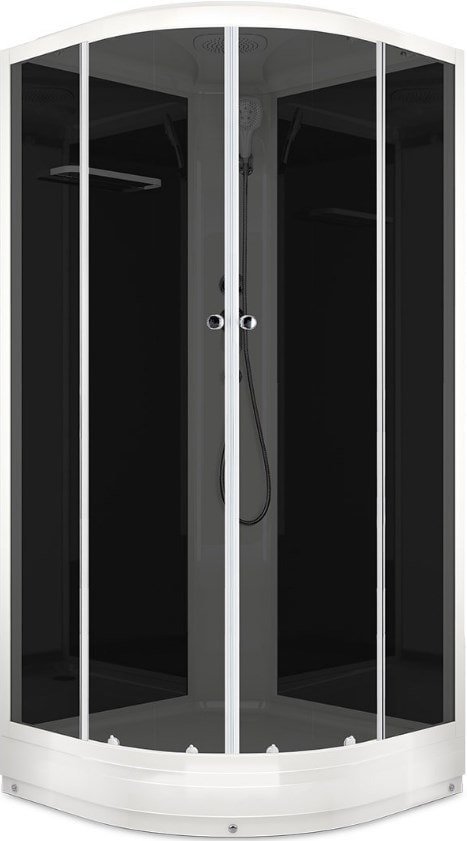 

Душевая кабина Domani-Spa Delight 99 90х90 с гидромассажем (тонированное стекло/черный)