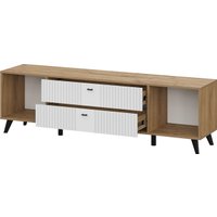 Тумба SV-Мебель МС Милан К (дуб золотой/белый матовый)