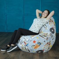 Кресло-мешок Flagman Груша Макси Г2.4-101 Бульдог А01