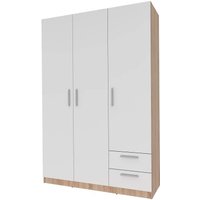 Шкаф распашной Stolline Илга 3-х дверный с ящиками СТЛ.415.01 (дуб сонома/белый)