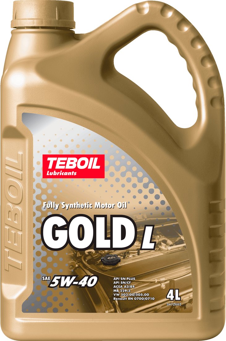 

Моторное масло Teboil Gold L 5W-40 4л