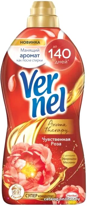 Кондиционер для белья Vernel Ароматерапия Чувственная Роза концентрированный 1.74 л