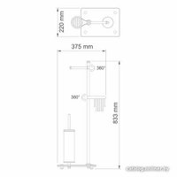 Держатель для туалетной бумаги Wasserkraft K-1234