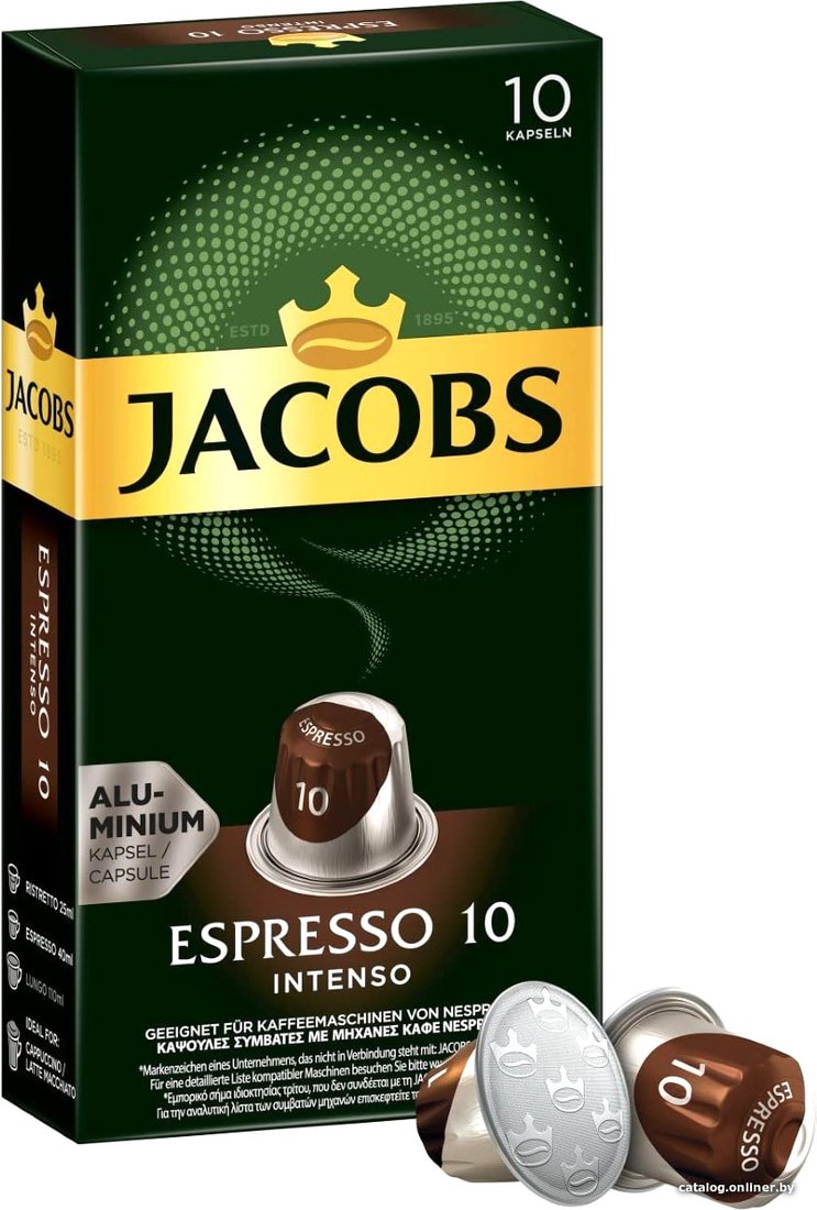 Кофе в капсулах Jacobs Espresso 10 Intenso 10 шт