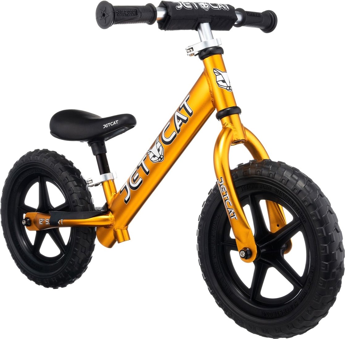 

Беговел JetCat 12 Sport SLT EVA (золотой)