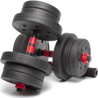 Набор гантелей с соединительным грифом  AMETIST композитные 20 кг