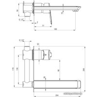 Смеситель Deante Arnika Titanium BQA D54L