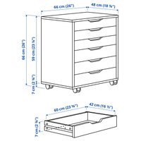 Тумба Ikea Alex 80485423