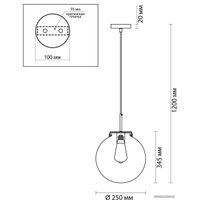 Подвесная люстра Lumion Trevor 4590/1A