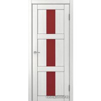 Межкомнатная дверь MDF-Techno Dominika 308 80x200 (ясень белый, лакобель красный)