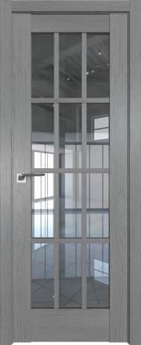 ProfilDoors 102XN L 50x200 (грувд серый, стекло прозрачное)