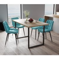 Кухонный стол Soma Tako 36 120x66 (дуб крафт золотой/черный)