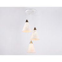 Подвесная люстра Ambrella light Traditional TR8433/3 WH/FGD (белый/золото)