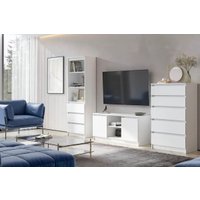 Стеллаж Астрид-Мебель Ницца-4 (Белый)