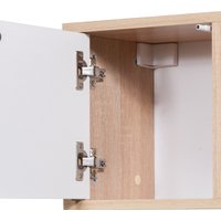 Полка Мебель-класс полка Куб-3 (белый/дуб сонома)