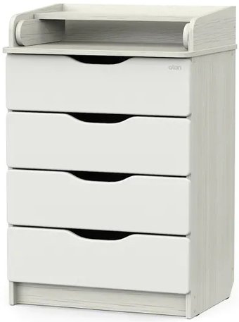 Атон Мебель Сириус Wood 604 ПВХ (с шариковыми направляющими, белый премиум)