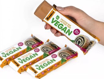 Протеиновый батончик Bombbar Vegan (60 г, датский рулет)