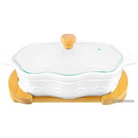 Форма для запекания Elan Gallery Белый узор 540528