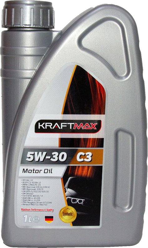 

Моторное масло KraftMax 5W-30 C3 DPF KM607/1 1л