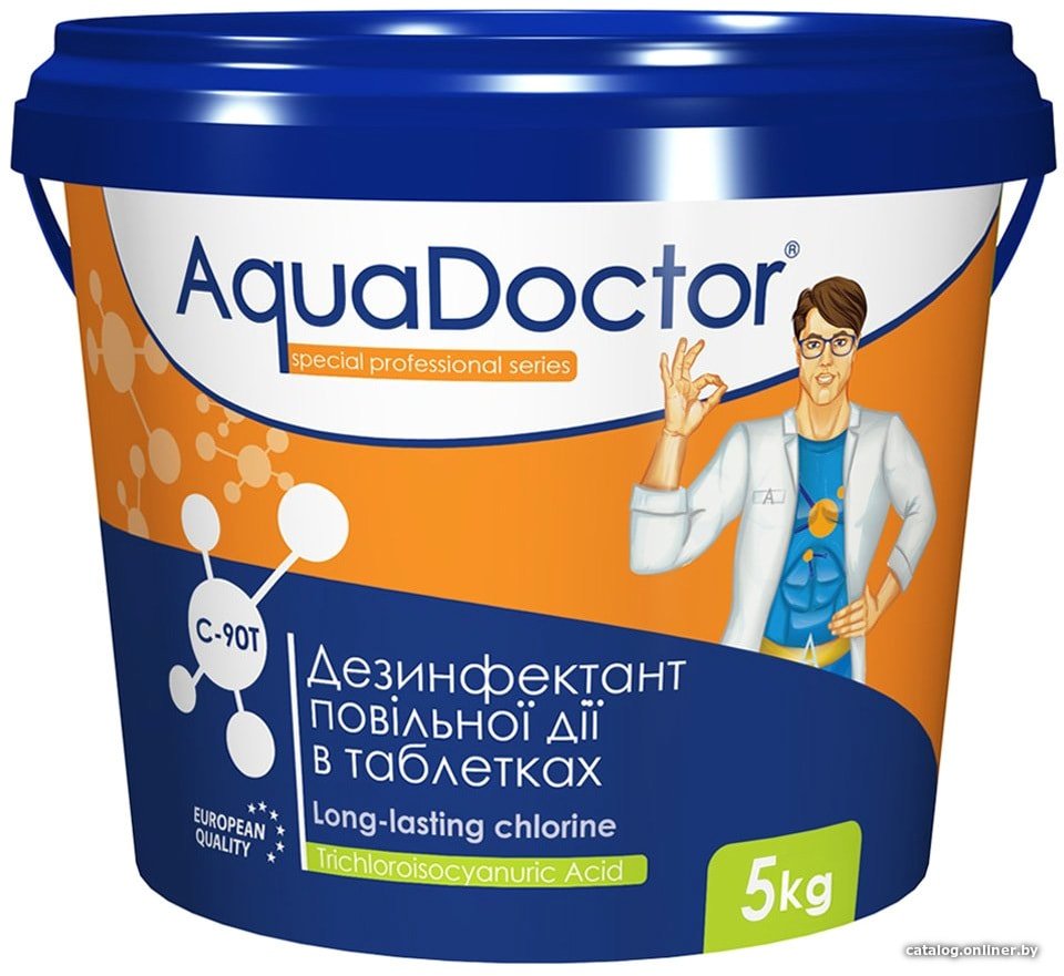 Химия для бассейна Aquadoctor Хлор для бассейна 3 в 1 MC-T 5кг