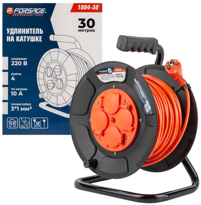 

Удлинитель на катушке FORSAGE F-1004-30 (30 м)