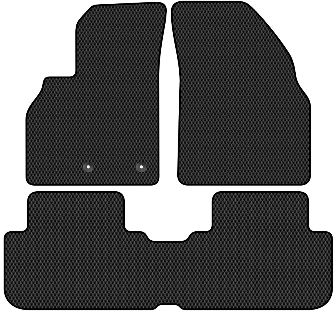 

Комплект ковриков для авто Alicosta Chevrolet Menlo I (хэтчбек 5 дв) 2019 - Н.В. (черный, ромб)