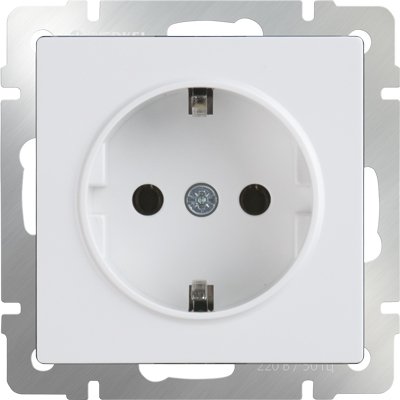 

Розетка Werkel WL01-SKGS-01-IP44 (белый)