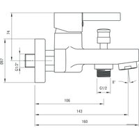 Смеситель Deante Floks BCF 010M