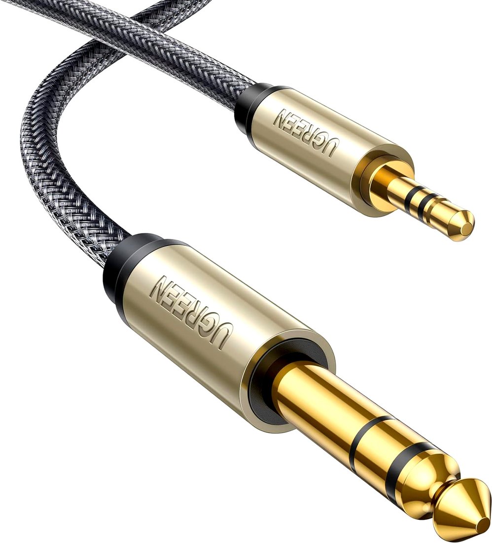 

Кабель Ugreen AV127 10628 3.5 мм - 6.3 мм (2 м, черный)