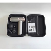 Перкуссионный массажер Miru BM-19 (4 насадки, серый)