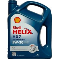 Моторное масло Shell Helix HX7 Professional AV 5W-30 4л